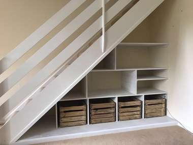 Under Stair Shelves
